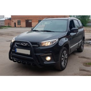 Frontbügel WT009 Schwarz (Edelstahl) Chery Tiggo 3 2005- Foto 3