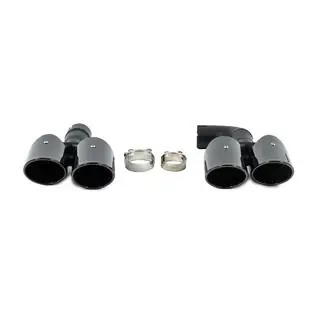 Auspuffendrohrblenden Black im X4M F98 Style (V1) Foto 1