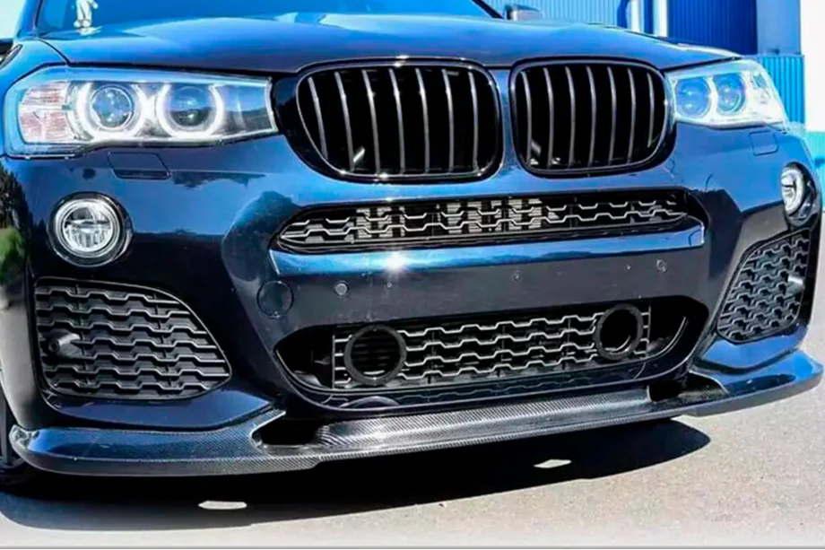 BMW X4 F26 2014-2018 Frontstoßstangenlippe (für M-Sport, Carbon) Image