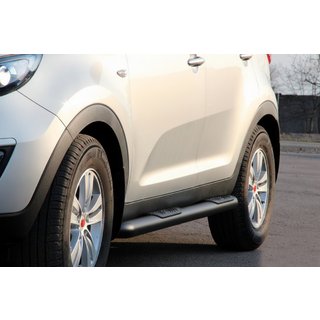 Seitenschutzrohre Black (2 Stk., Edelstahl) Kia Sportage 2010-2015 Foto 1