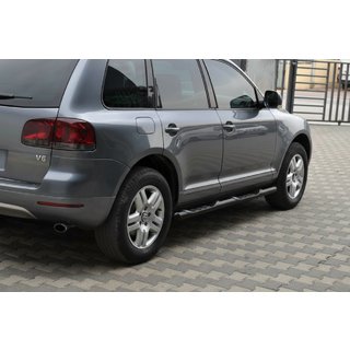 Seitliche Trittrohre Black (2 Stk., Edelstahl) Volkswagen Touareg 2002–2010 Foto 1