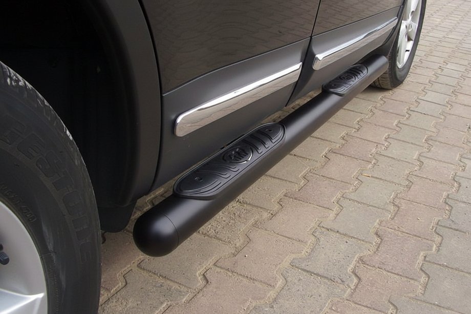 Nissan Qashqai 2007-2010 Seitenschutzrohre Black (2 Stk., Edelstahl) Image