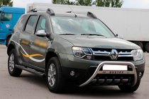 Renault Duster 2008–2017 Seitliche Trittrohre mit Einsätzen Black (2 Stk., Edelstahl) Foto 5