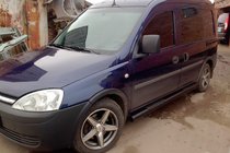 Opel Combo 2002–2012 Seitenschutzrohre Black (2 Stk., Edelstahl) Foto 1