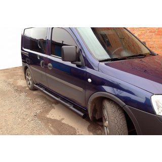 Seitenschutzrohre Black (2 Stk., Edelstahl) Opel Combo 2002–2012 Foto 2
