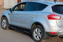 Ford Kuga 2008-2013 Seitliche Trittrohre gerade Black (2 Stk., Edelstahl) Foto 3