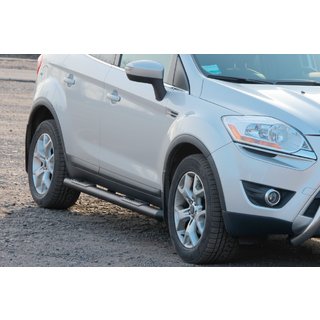 Seitliche Trittrohre gerade Black (2 Stk., Edelstahl) Ford Kuga 2008-2013 Foto 2