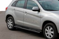Mitsubishi ASX 2010-2023 Seitenschutzrohre BB002 Schwarz (2 Stk., Edelstahl) Foto 1