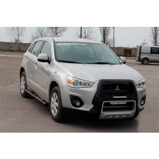 Seitenschutzrohre BB002 Schwarz (2 Stk., Edelstahl) Foto 2
