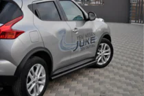 Nissan Juke 2010-2019 Seitliche Rohre Ø60 Schwarz (2 Stk., Edelstahl) Foto 2