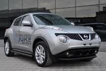 Nissan Juke 2010-2019 Seitliche Rohre Ø60 Schwarz (2 Stk., Edelstahl) Foto 1