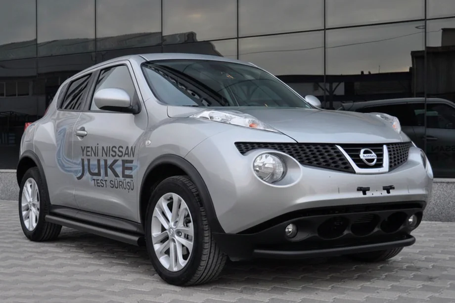 Nissan Juke 2010-2019 Seitliche Rohre Ø60 Schwarz (2 Stk., Edelstahl) Image