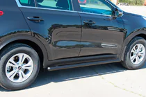 Kia Sportage 2015-2021 Seitenschutzrohre BB001 Schwarz (2 Stk., Edelstahl) Foto 1