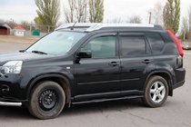 Nissan X-trail T31 2007-2014 Seitenschutzrohre BB002 Schwarz (2 Stk., Edelstahl) Foto 3