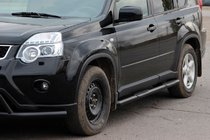 Nissan X-trail T31 2007-2014 Seitenschutzrohre BB002 Schwarz (2 Stk., Edelstahl) Foto 2