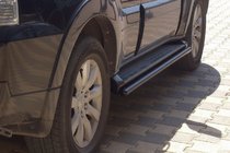 Mitsubishi Pajero Wagon III 1999-2006 Seitliche Rohre Black (2 Stk., Edelstahl) Foto 1