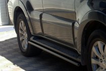 Mitsubishi Pajero Wagon III 1999-2006 Seitliche Rohre Black (2 Stk., Edelstahl) Foto 2