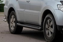 Mitsubishi Pajero Wagon III 1999-2006 Seitliche Rohre Black (2 Stk., Edelstahl) Foto 4
