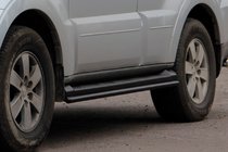 Mitsubishi Pajero Wagon III 1999-2006 Seitliche Rohre Black (2 Stk., Edelstahl) Foto 5