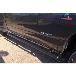 Seitliche Standardrohre Black (2 Stk., Edelstahl) Dodge RAM (DR/DH/D1/DC/DM) 2002–2009 Foto 2