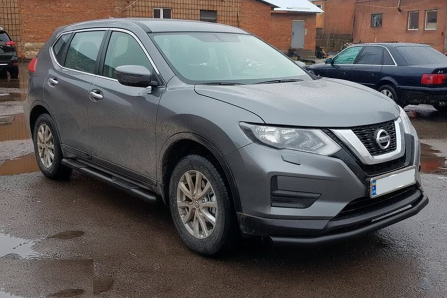 Nissan X-trail T32/Rogue 2014-2021 Seitenschutzrohre Black (2 Stk, Edelstahl) Foto 2