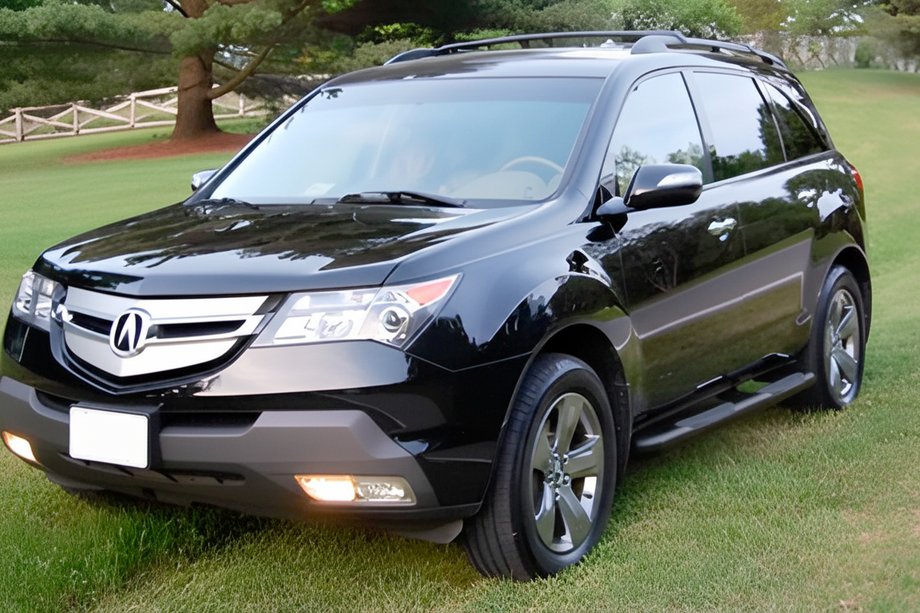 Acura MDX 2007-2013 Seitenschutzrohre Black (2 Stk, Edelstahl) Image