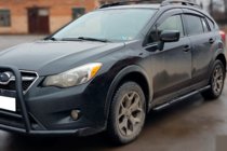 Subaru XV 2011-2017 Seitenschutzrohre BB002 Schwarz (2 Stk., Edelstahl) Foto 1