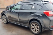 Subaru XV 2011-2017 Seitenschutzrohre BB002 Schwarz (2 Stk., Edelstahl) Foto 3