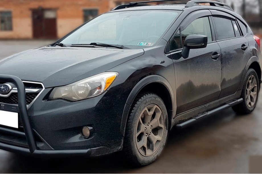 Subaru XV 2011-2017 Seitenschutzrohre BB002 Schwarz (2 Stk., Edelstahl) Image