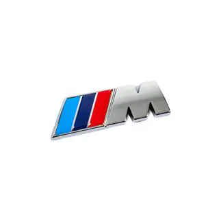 Emblem M 85mm x 30mm (Edelstahl) Foto 3