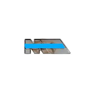 Emblem M 85mm x 30mm (Edelstahl) Foto 4