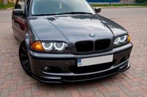 BMW 3 Series E46 1998-2006 Frontlippe DPT V-2 (für M-Sport 2003-2006, Schwarz Glanz) Foto 4