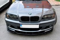 BMW 3 Series E46 1998-2006 Frontlippe DPT V-2 (für M-Sport 2003-2006, Schwarz Glanz) Foto 3