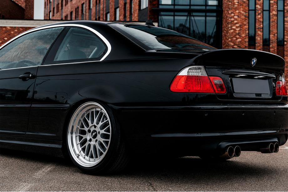 BMW 3 Series E46 1998-2006 CSL-Style V3 Heckspoiler (für SD, Schwarz Glanz) Image