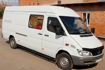 Mercedes Sprinter W901/902/903/904/905 1995–2006 Seitenschutzrohre Black (2 Stk., Edelstahl) Foto 2