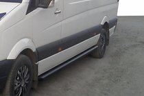 Volkswagen Crafter 2006-2016 Seitenschutzrohre Black (2 Stk., Edelstahl) Foto 6