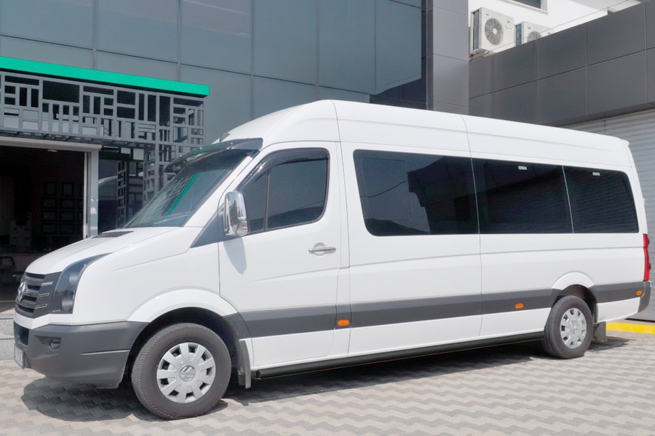 Volkswagen Crafter 2006-2016 Seitenschutzrohre Black (2 Stk., Edelstahl) d70, Lang-ExtraLang Foto 2