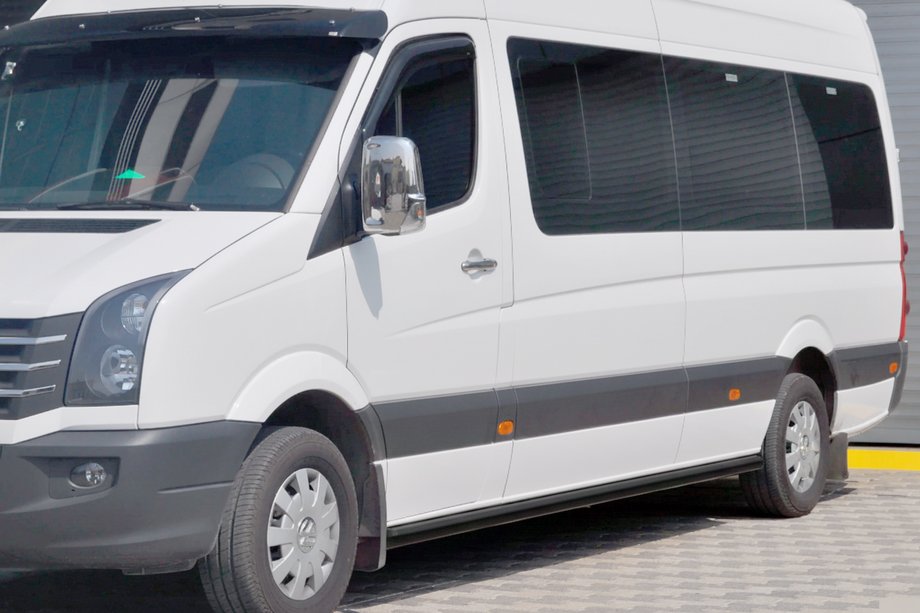 Volkswagen Crafter 2006-2016 Seitenschutzrohre Black (2 Stk., Edelstahl) Image