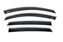 Volkswagen Golf 5 2003-2009 Windabweiser mit Chromleiste (HB, 4 Stk, Niken) Foto 2