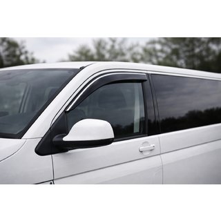 Windabweiser mit Chromleiste (2 Stk, Niken) Volkswagen T6 2015-2024 Foto 4