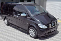 Mercedes Vito W639 2004-2014 Seitenschutzrohre Black (2 Stk., Edelstahl) Foto 1