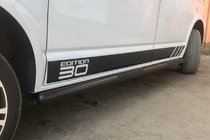 Volkswagen T5 Multivan 2003–2010 Seitliche Trittrohre Black (2 Stk., Edelstahl) Foto 6