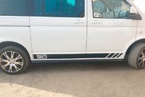 Volkswagen T5 Multivan 2003–2010 Seitliche Trittrohre Black (2 Stk., Edelstahl) Foto 10