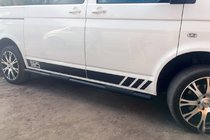 Volkswagen T5 2010-2015 Seitliche Trittrohre Black (2 Stk., Edelstahl) 70mm, Kurzer Radstand Foto 12