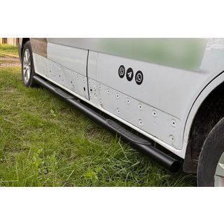 Seitenschutzrohre BB002 Schwarz (2 Stk., Edelstahl) Opel Vivaro 2015-2019 Foto 3