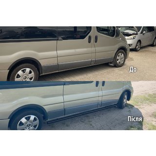 Seitenschutzrohre BB002 Schwarz (2 Stk., Edelstahl) Fiat Talento 2016- Foto 1