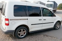 Volkswagen Caddy 2004-2010 Seitenschutzrohre BB001 Schwarz (2 Stk., Edelstahl) Foto 2