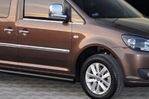 Volkswagen Caddy 2010-2015 Seitenschutzrohre BB001 Schwarz (2 Stk., Edelstahl) Foto 8