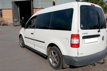 Volkswagen Caddy 2015-2020 Seitenschutzrohre BB001 Schwarz (2 Stk., Edelstahl) Foto 4