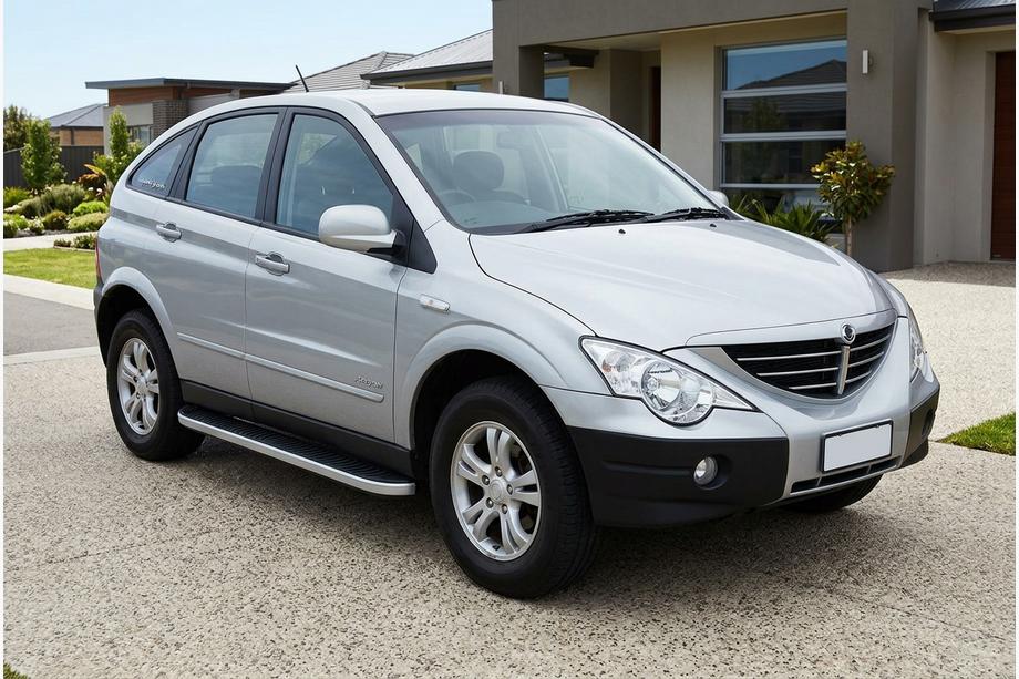 SsangYong Action 2005-2018 Seitenschweller Tayga Grey (2 Stk., Aluminium) Image